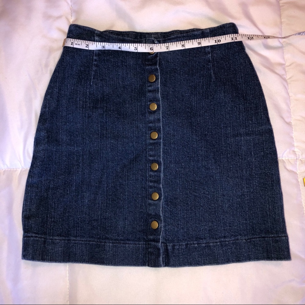 Reformation Jean mini skirt